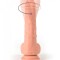 Vibrator Realist R9, Vibrating &amp; Rotating, Remote Control, Silicon Lichid, USB, Natural, 21 cm