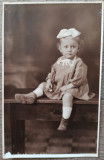 Fetita// foto tip CP, Romania interbelica, Romania 1900 - 1950, Portrete