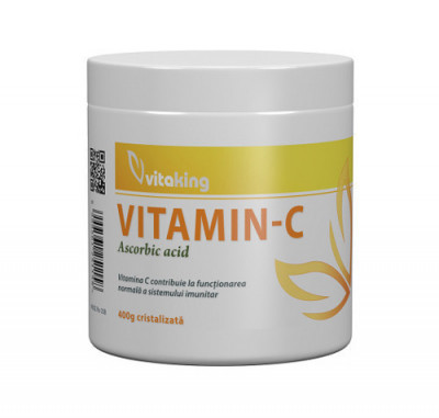 Vitamina C (acid ascorbic) cristalizata, 400gr, Vitaking foto