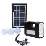 Cumpara ieftin Kit Solar Portabil GDLITE GD-8017, Lanterna LED, 3 Becuri, USB, Incarcare Solara/220V, Acumulator 6V/4Ah, Panou 7W, Cablu USB 5 Mufe