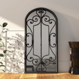 VidaXL Oglindă,negru, 70x30 cm,fier, pentru utilizare &icirc;n interior