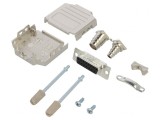 Conector D-Sub 15 PIN Mamă Aurit pentru Cablu