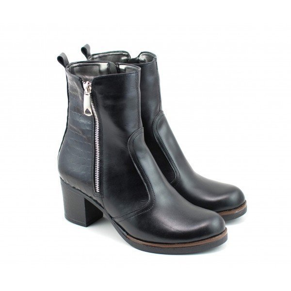 Ghete dama casual, imblanite, din piele naturala GD206N