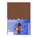 Carton colorat A4 Fabrisa, 180g/mp, maro intens, top 250 coli