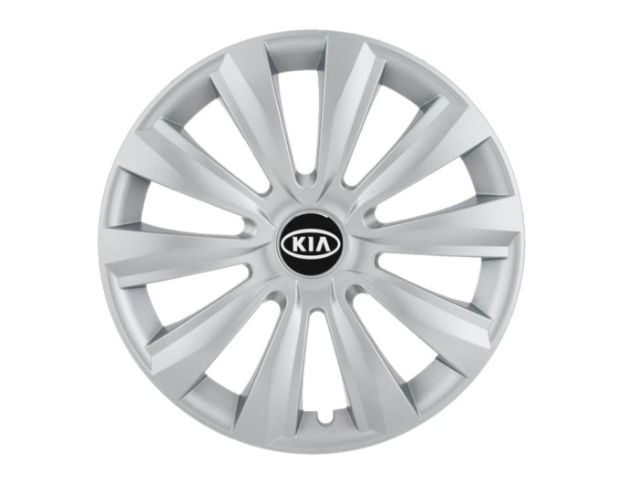 Set 4 capace roti Delta cromat R14 pentru gama auto Kia
