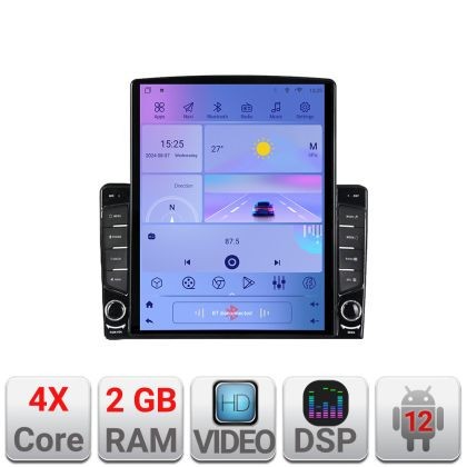 Navigatie Ford Transit Focus Kuga K-transit ecran tip TESLA 9.7&quot; cu Android Radio Bluetooth Internet GPS WIFI 2+32 DSP CarStore Technology