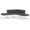 Set canapele de gradina cu perne 5 piese alb lemn masiv de pin