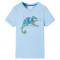 Tricou pentru copii cu m&acirc;neci scurte, albastru deschis, 128