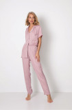 Cumpara ieftin Aruelle pijama femei, culoarea roz, satin