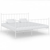 Cadru de pat, alb, 180x200 cm, metal GartenMobel Dekor, vidaXL