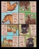 Fauna - Specii dispărute din fauna Rom&acirc;niei, bour, tarpan, saiga, elan, serie tete-beche tip II, 2024, LP 2453f, MNH, Nestampilat