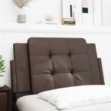 vidaXL Pernă pentru tăblie pat, maro, 90 cm, piele artificială