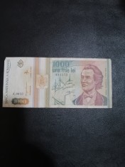 Bancnota UNA MIE LEI - 1.000 Lei - Mai 1993, circulata