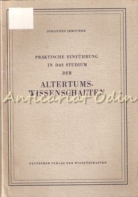 Das Studium Der Altertumswissenschaft - Johannes Irmscher foto