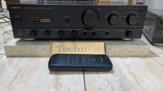 Amplificator Technics SU-VX720 MOS-FET Class AA cu telecomanda, poze reale! foto