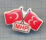 AX 27 INSIGNA -,,MHP&quot; PARTIDUL MISCARII NATIONALISTE -TURCIA -PT. COLECTIONARI