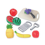Set jucarii, Alimente, fructe, tocator si accesorii, Plastic, ATU-080614