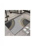 Covoras pentru baie ultra absorbant, anti-alunecare, model Cercle, 50 x 80 cm, Home