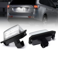 Set 2 Lampi LED Numar Inmatriculare Auto 18SMD 6000K Canbus Plug &amp; Play Fara Eroare Mitsubishi Outlander Lancer Eclipse Peugeot 4007 ION Citroen C-Cro