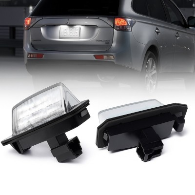 Set 2 Lampi LED Numar Inmatriculare Auto 18SMD 6000K Canbus Plug &amp;amp; Play Fara Eroare Mitsubishi Outlander Lancer Eclipse Peugeot 4007 ION Citroen C-Cro foto