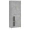Dulap inalt, gri beton, 69,5x34x180, lemn compozit
