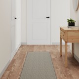 VidaXL Covor traversă aspect sisal, gri taupe, 50x300 cm