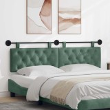 vidaXL Cap de pat suspendat Verde Mării 170 x 55 x 7 cm Catifea 42032176