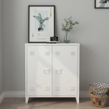 Dulap metalic Oripaa 90 x 80 x 33 cm otel alb [en.casa] HausGarden Leisure