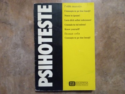 PSIHOTESTE - Adina Chelcea, 1994 foto