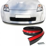 Spoiler frontal, fuste laterale universale, flexibile, 2.5m x 6.5cm, negre Performance AutoTuning