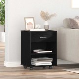 vidaXL Dulap de depozitare Stejar negru 46 x 36 x 59 cm Lemn compozit