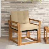 vidaXL Canapea de exterior Lemn Solid Acacia Natural pentru Gradina