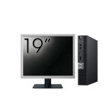 Pachet Calculator Second Hand DELL OptiPlex 7060 Mini PC, Intel Core i5-8500T 2.10 - 3.50GHz, 8GB DDR4, 128GB SSD + Monitor 19 Inch NewTechnology Medi