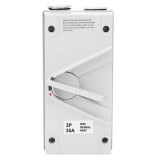 Intrerupator Izolator Waterproof 3P 35A 440V, IEC60947-3, ABS Ignifug, Rezistent Apa Praf UV, Uz Industrial, Betoniera, 160x78x66mm