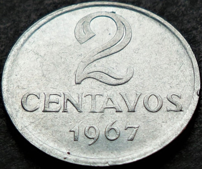 Moneda 2 CENTAVOS- BRAZILIA, anul 1967 *Cod 1610 foto