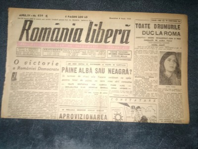 ZIAR ROMANIA LIBERA 8 SEPTEMBRIE 1946 foto