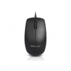 Mouse Delux M138 Black, USB, 1000dpi foto