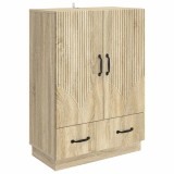 vidaXL Bufet cu sertar Stejar Sonoma 66 x 34,5 x 92 cm Lemn prelucrat 895357