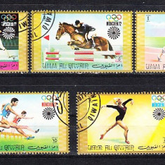 M2 CLR1 - Timbre foarte vechi - Umm al qiwain - sport - Olimpiada Munchen 1972