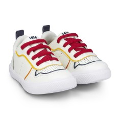 Pantofi Baieti BIBI Agility Mini Albi/Rosu 25 EU foto