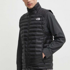 The North Face vesta sport Huila culoarea negru, de tranzitie, NF0A85AFJK31