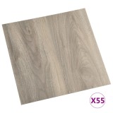 Plăci de pardoseală autoadezive 55 buc. gri taupe PVC 5,11 m&sup2;