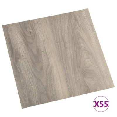 Plăci de pardoseală autoadezive 55 buc. gri taupe PVC 5,11 m&amp;sup2; foto