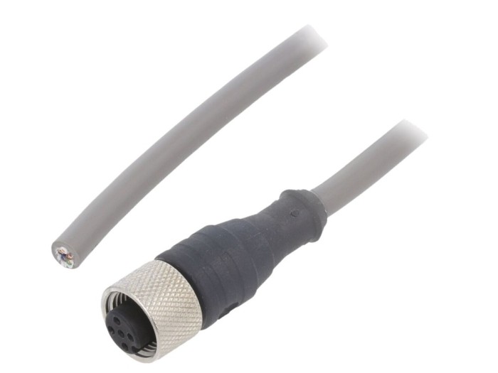 Cablu M12 5 pini, 3m, IP67