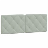 Cumpara ieftin Perna tablie de pat, gri deschis, 120 cm, catifea