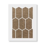 Cumpara ieftin Sablon Perete vopsire, tencuiala 900x600x0.7mm Elongated Hexagon Refolosibil, model MXSP7099