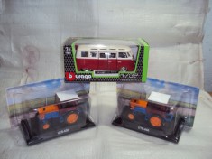 machetă auto Bburago 1.32 originală Volkswagen retro van,sigilată