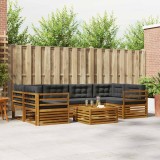 Cumpara ieftin Set de canapele de exterior 7 buc. 6-Locuri Natural si Antracit