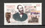 Germania.1997 100 ani moarte H.von Stephan-organizatorul Postei MG.898, Nestampilat