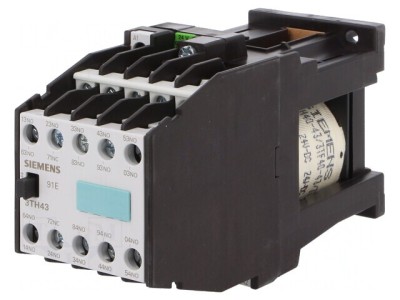 Contactor 10P NC NO 24VDC 10A pentru şină DIN foto
